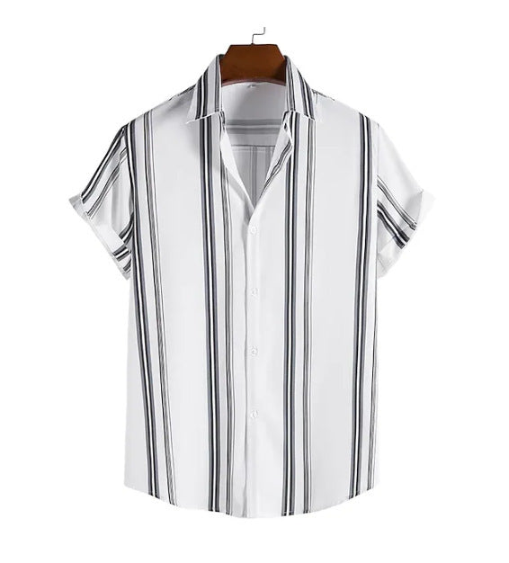 Men's Casual Fashion Personalized Striped Shirt
