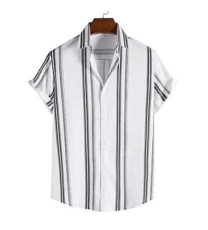 Men's Casual Fashion Personalized Striped Shirt