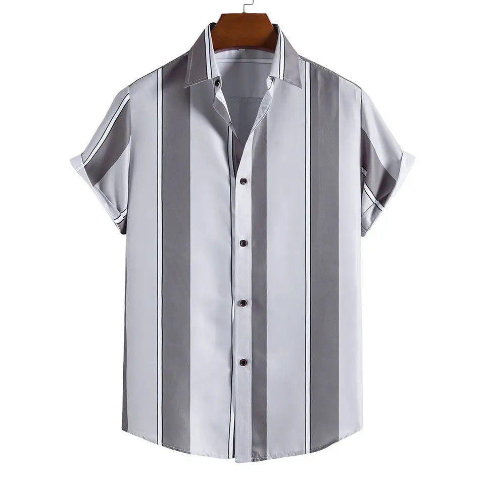 Men's Casual Fashion Personalized Striped Shirt
