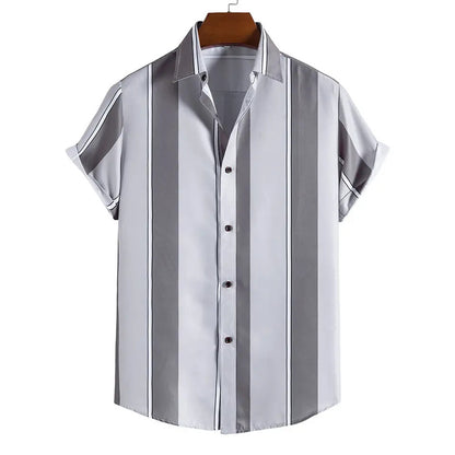 Men's Casual Fashion Personalized Striped Shirt