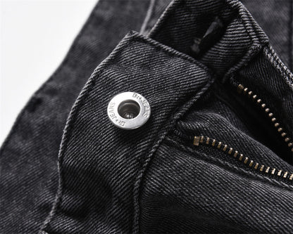 Bright White Jeans Baggy Straight Trousers Men