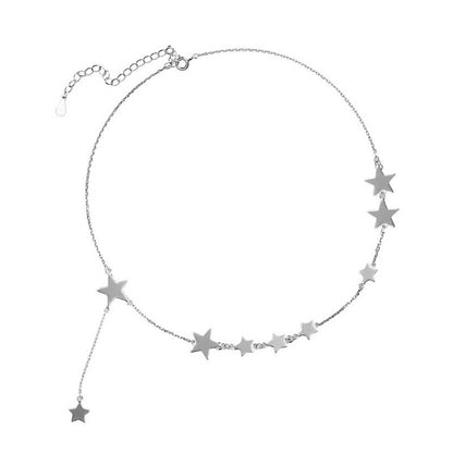 Star necklace female short clavicle necklace