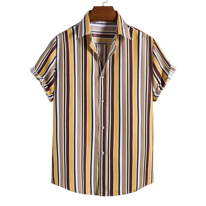 Men's Casual Fashion Personalized Striped Shirt
