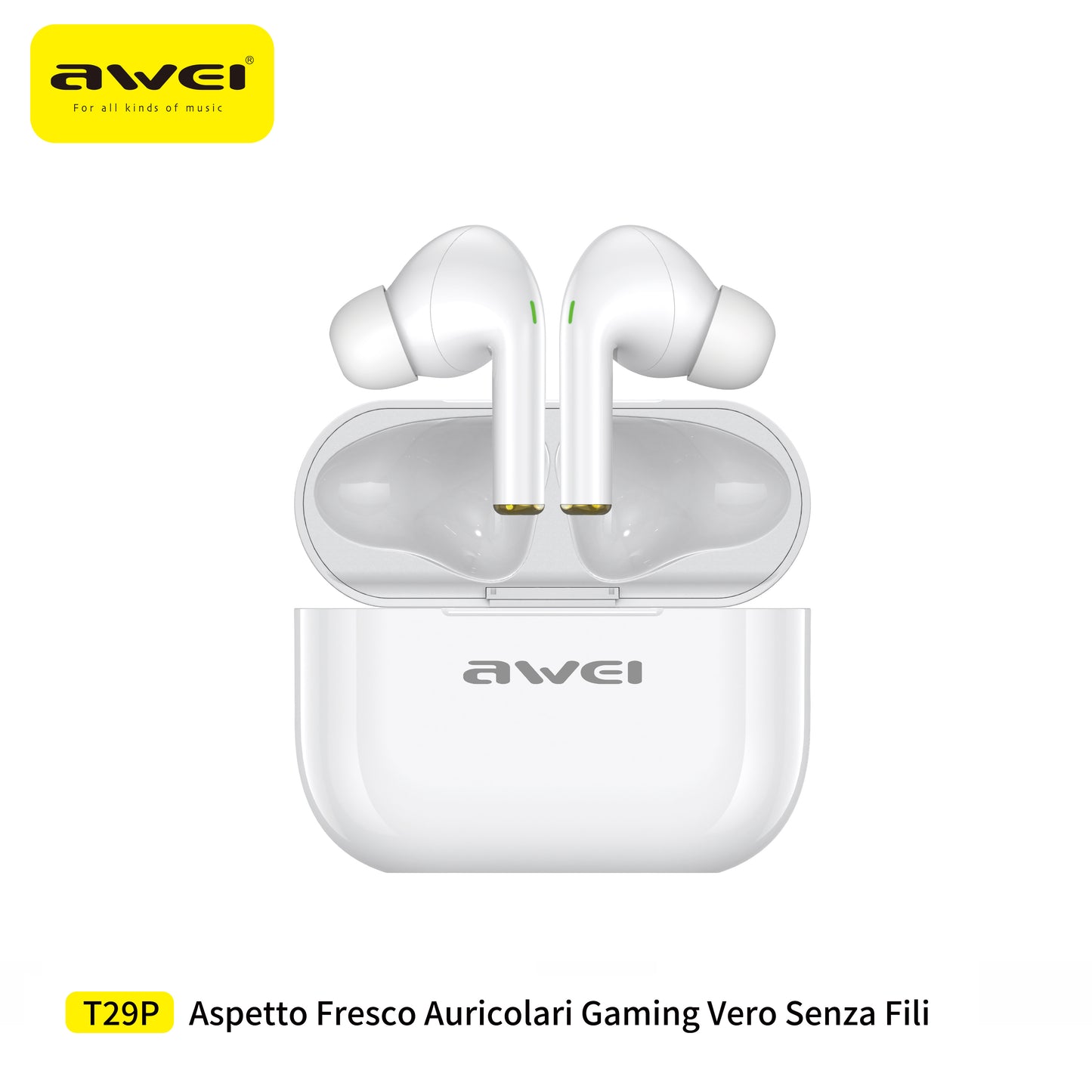 AWEI True Wireless Bluetooth Charging Pod Headphones