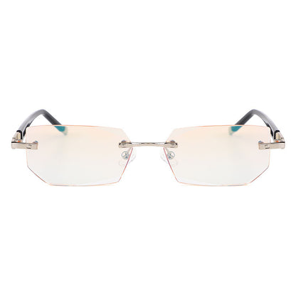 Diamond-cut reading glasses