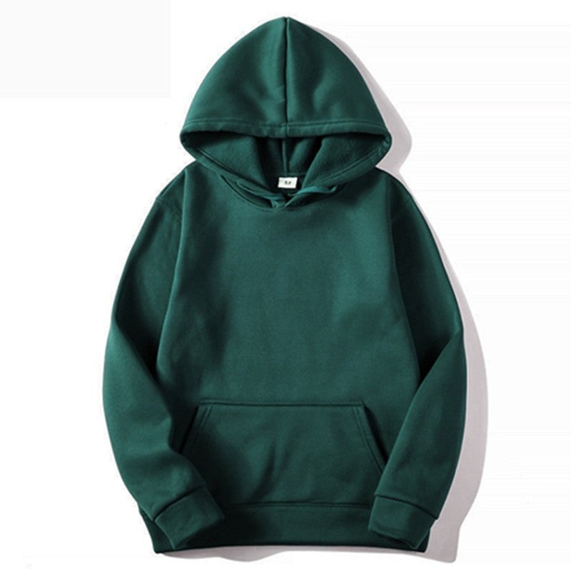 Solid Color Hooded Sweater For Men And Women