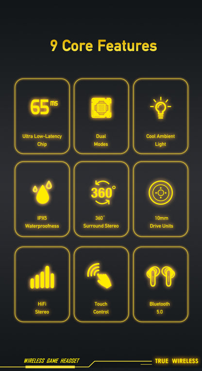 AWEI True Wireless Bluetooth Charging Pod Headphones