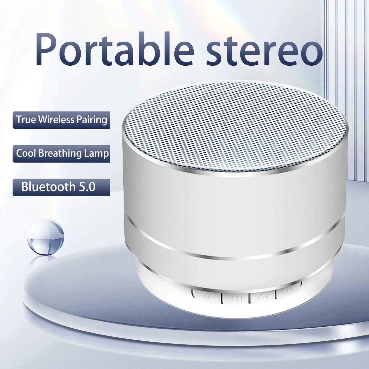 2025 Portable A10 Wireless Bluetooth Mini Speaker Small Steel Cannon Subwoofer  Colorful  Mini Gift Card Bluetooth Speaker