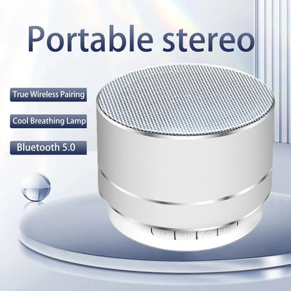 2025 Portable A10 Wireless Bluetooth Mini Speaker Small Steel Cannon Subwoofer  Colorful  Mini Gift Card Bluetooth Speaker