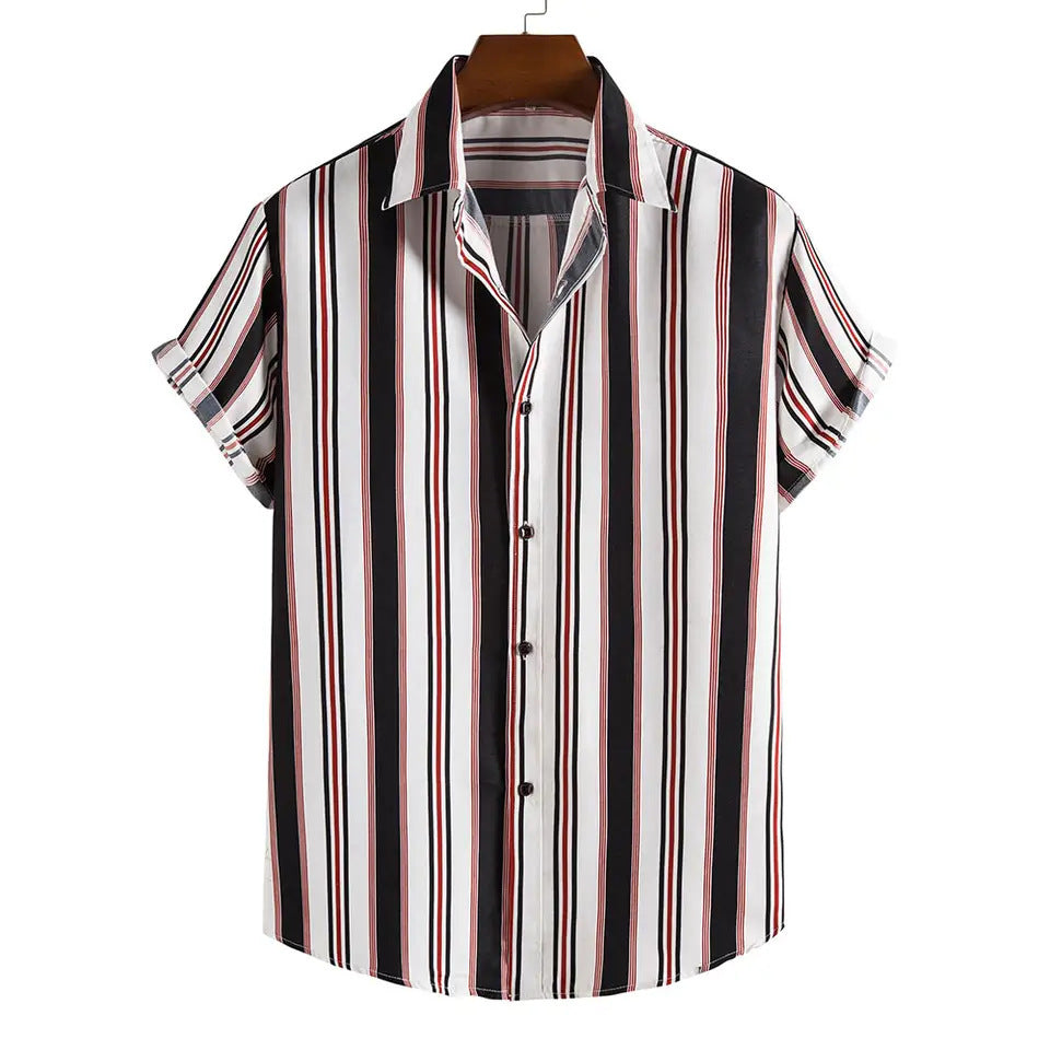 Men's Casual Fashion Personalized Striped Shirt
