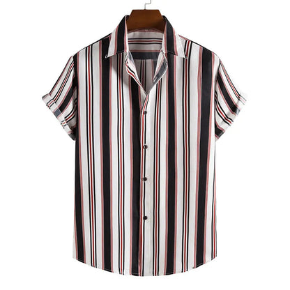 Men's Casual Fashion Personalized Striped Shirt