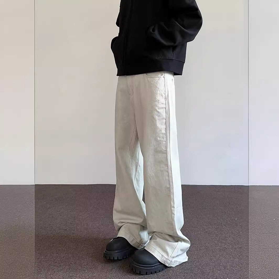 Distressed White Profile Casual Jeans