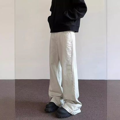 Distressed White Profile Casual Jeans