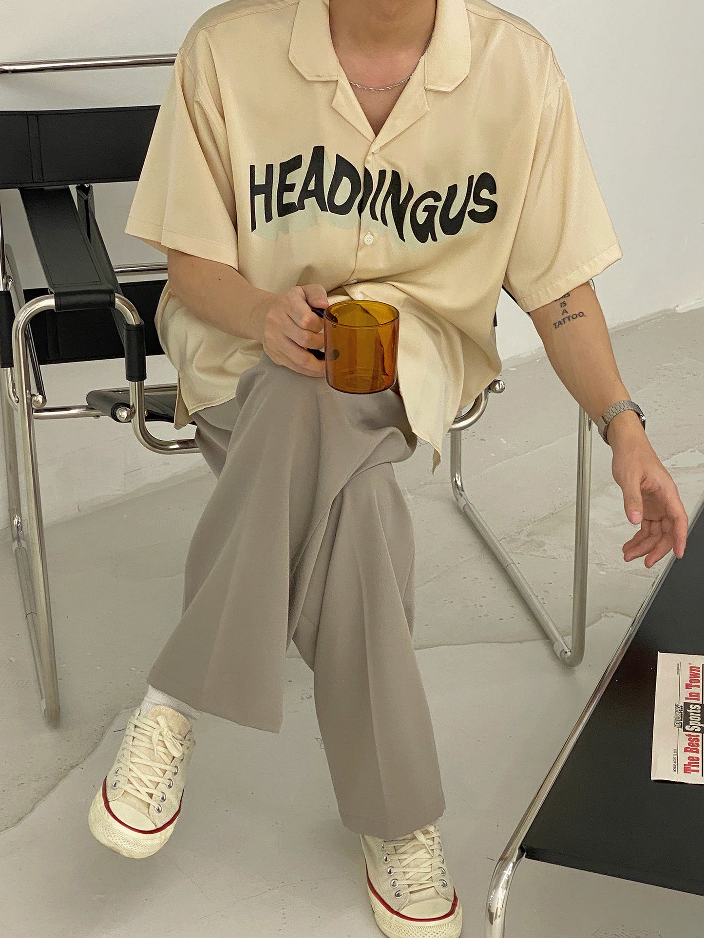 19studio South Korean Hong Kong Style Shirt