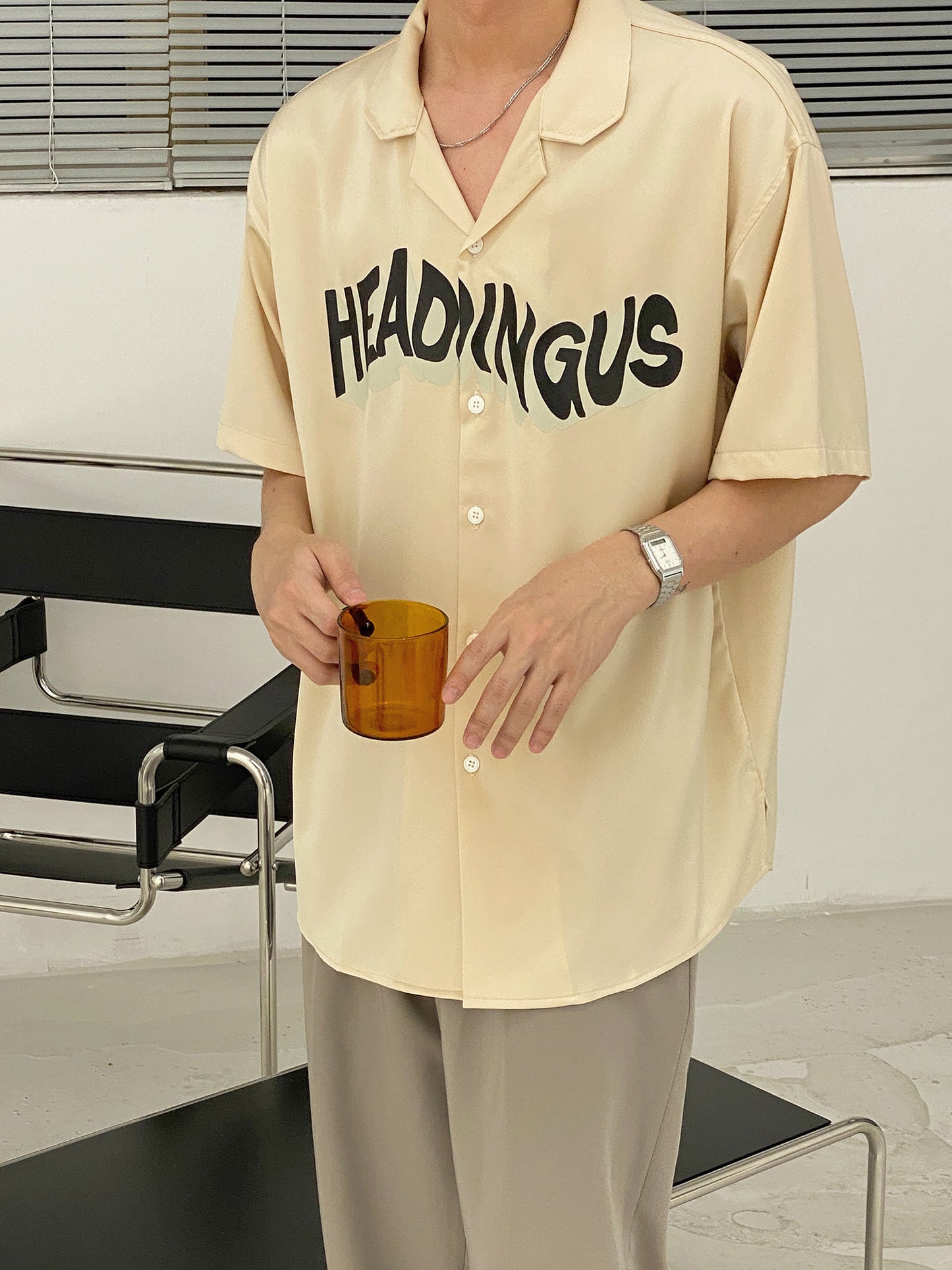 19studio South Korean Hong Kong Style Shirt