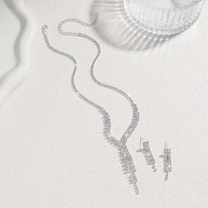 Graceful Personality Necklace And Earrings Suite