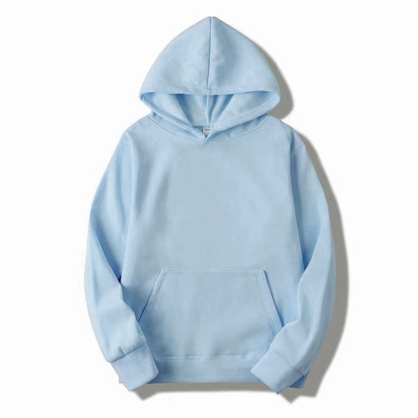 Solid Color Hooded Sweater For Men And Women