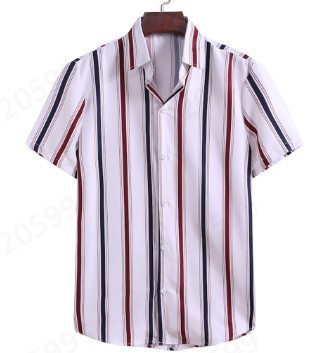 Men's Casual Fashion Personalized Striped Shirt